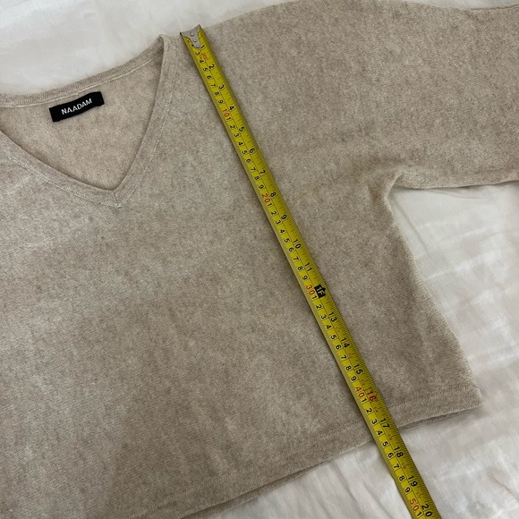 naadam short cashmere sweater - Picture 3 of 4
